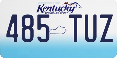 KY license plate 485TUZ
