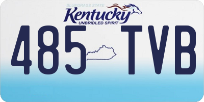 KY license plate 485TVB