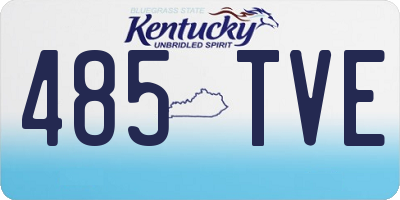 KY license plate 485TVE