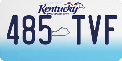 KY license plate 485TVF