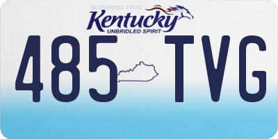 KY license plate 485TVG