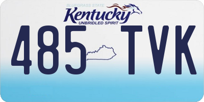 KY license plate 485TVK