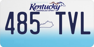 KY license plate 485TVL