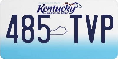 KY license plate 485TVP