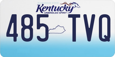 KY license plate 485TVQ