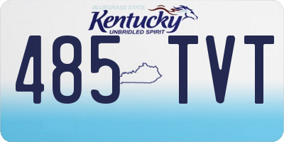 KY license plate 485TVT