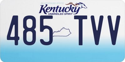 KY license plate 485TVV