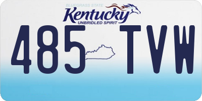 KY license plate 485TVW