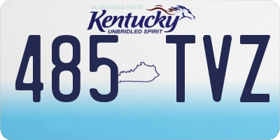 KY license plate 485TVZ