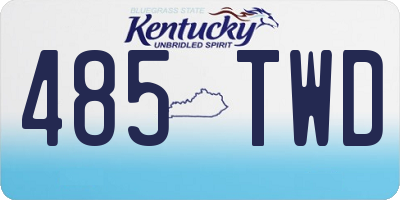 KY license plate 485TWD
