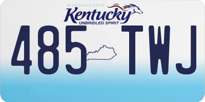 KY license plate 485TWJ