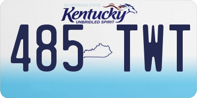 KY license plate 485TWT