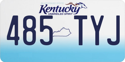 KY license plate 485TYJ