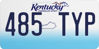 KY license plate 485TYP