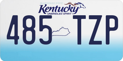 KY license plate 485TZP
