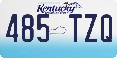 KY license plate 485TZQ