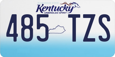 KY license plate 485TZS