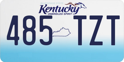 KY license plate 485TZT