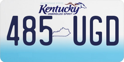 KY license plate 485UGD