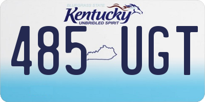 KY license plate 485UGT