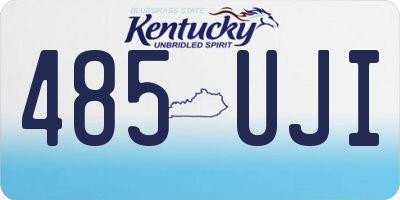 KY license plate 485UJI