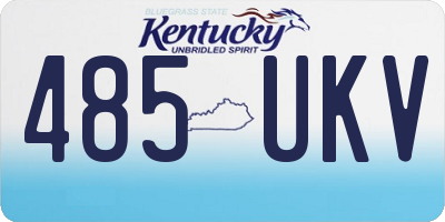 KY license plate 485UKV
