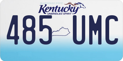 KY license plate 485UMC
