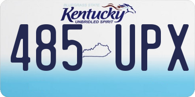 KY license plate 485UPX