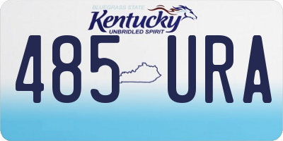 KY license plate 485URA