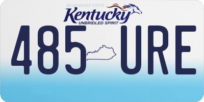 KY license plate 485URE