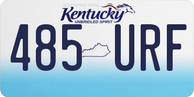 KY license plate 485URF
