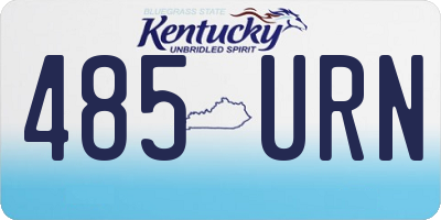 KY license plate 485URN