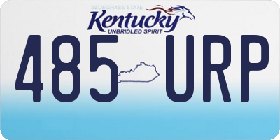 KY license plate 485URP