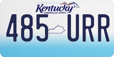 KY license plate 485URR