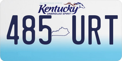 KY license plate 485URT