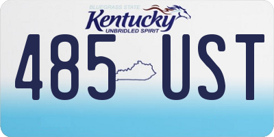 KY license plate 485UST