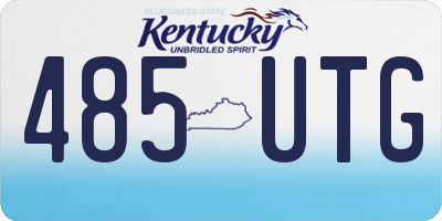 KY license plate 485UTG