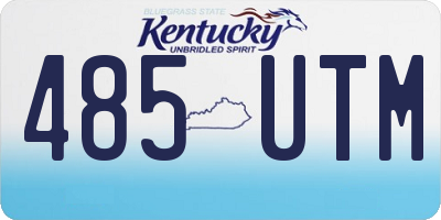 KY license plate 485UTM