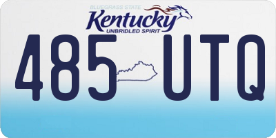 KY license plate 485UTQ