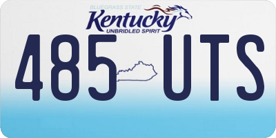 KY license plate 485UTS