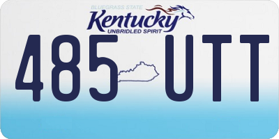 KY license plate 485UTT