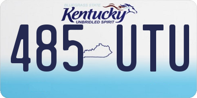 KY license plate 485UTU