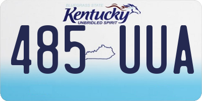KY license plate 485UUA