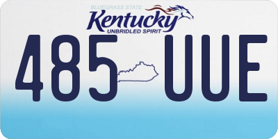 KY license plate 485UUE