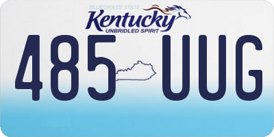 KY license plate 485UUG