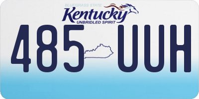 KY license plate 485UUH