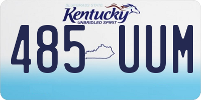 KY license plate 485UUM