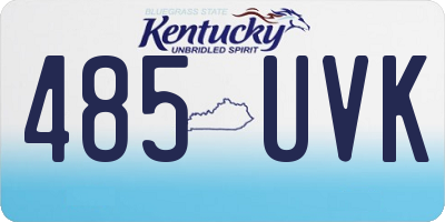 KY license plate 485UVK