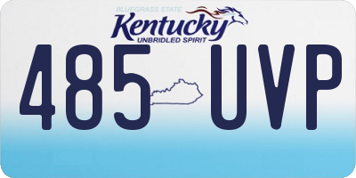 KY license plate 485UVP