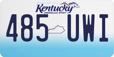 KY license plate 485UWI